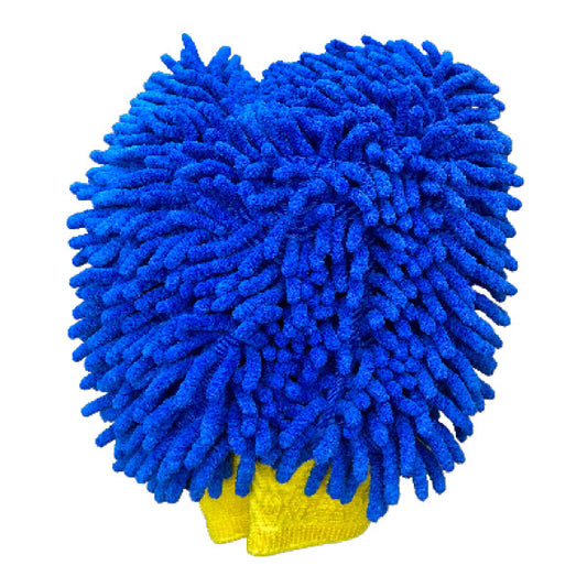 Detail Planet A57 Microfiber Wash Mitt, Blue and Yellow Cuff