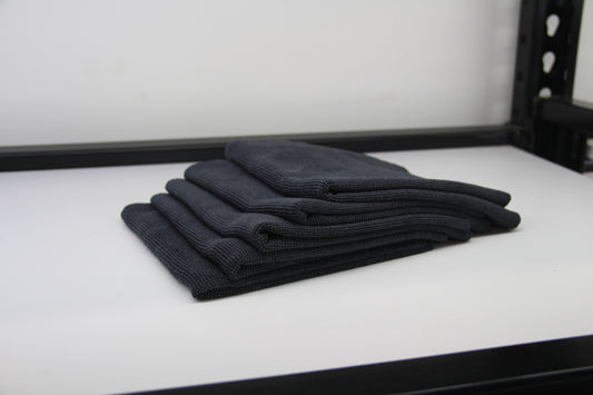 Black Edgeless Towels (3 Pack)