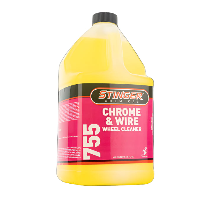 Stinger Chemical 755 Chrome & Wire Acid Based Wheel Cleaner - (1 G/3.78L)