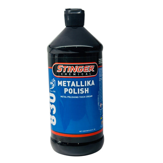 Stinger Chemical 830 Metallika Metal Polish - (32 FL. oz./946mL)